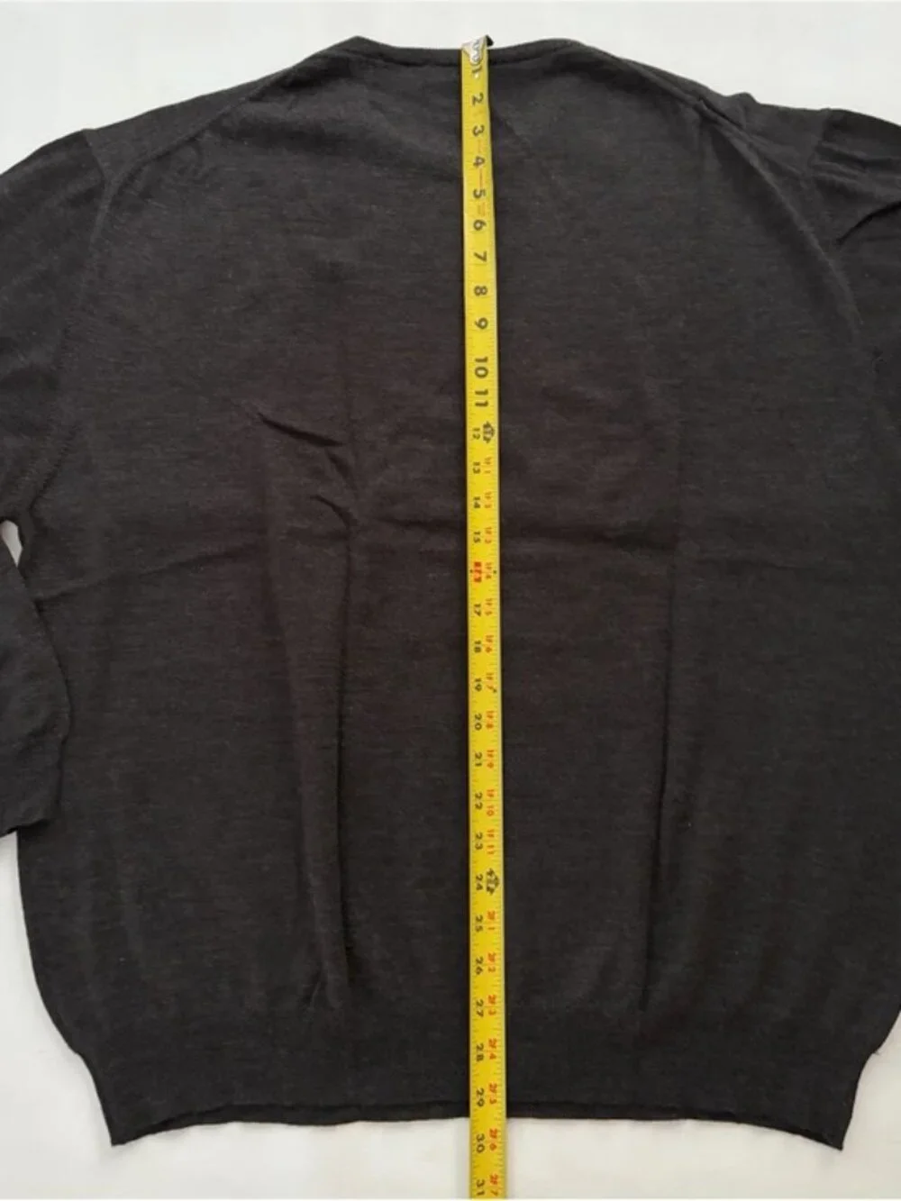 Cellini Italy Sweater Men’s Crewneck Sweater Pure New Wool Grey Charcoal XXL